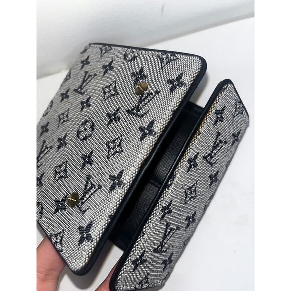 Louis Vuitton Monogram Compact Wallet in Navy - Picture 2 of 7